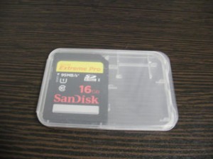 SDカード 16GB ビクターエブリオで使用 データ復元