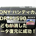 SONY HDR-PJ590 データ復旧